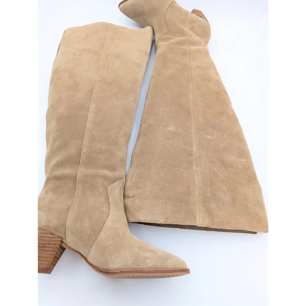 Vince Camuto Sewinny Wide Calf Over the Knee Boots Women's Size US6W EU36.5